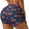 thumbnail image 2 of Naloa Fire Truck 1 Biker Shorts for Women Seamless Scrunch Short Women’s Yoga Shorts for Gym Running Sport Shorts - XX-Large, 2 of 9