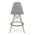 thumbnail image 2 of Aron Living Pyramid 28" Plastic and Wood Counter Stools in Gray (Set of 4), 2 of 6
