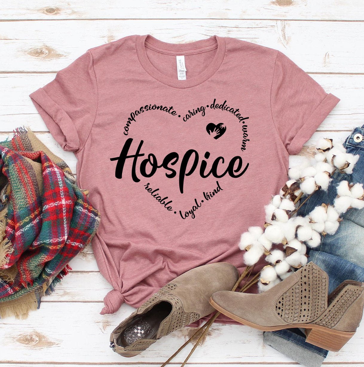 tee Hospice Nurse I Love Nursing Heart Gift Women Sweatshirt