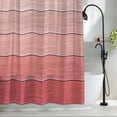 thumbnail image 2 of Gradient Pink Shower Curtain, Wood Grain Abstract Striped Simple Vintage Waterproof Shower Curtain Set with 12 Hooks Lightweight Bath Curtains Fabric Bathroom Decor 72x72 Inches, 2 of 9