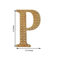 thumbnail image 3 of Efavormart 4" Letter P Gold Self-Adhesive Rhinestone Number Stickers for DIY Crafts, Handicraft Art, Graduation Cap Decorations Birthday Party, Wedding Alpha-Numeric stickers, 3 of 10
