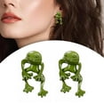 thumbnail image 1 of Pendientes Salvador Oreja Dangler Elemento animal Verde, 1 of 10