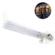 thumbnail image 2 of Cadena de luces LED de carámbano, luz de estrella fugaz para exteriores, balcón, jardín, decoración navideña, 8 piezas, tubo de 50 cm, 2 of 8