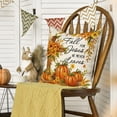 thumbnail image 4 of Sm:)e Cross Pumpkin Fall Pillow Covers 18x18 Inch Set of 2, Cushion Covers for Sofa Seasonal Home Decor, 4 of 7