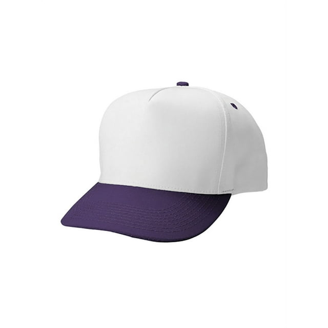 Top Headwear Casquette Snapback en Sergé de Coton Poly - Blanc/violet