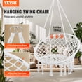 thumbnail image 2 of Hamaca colgante VEVOR, silla colgante de macrame para interior y exterior, 2 of 9
