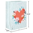 thumbnail image 4 of American Greetings Mother's Day 10" Medium Blue Gift Bag, Floral Heart Design (1-Count), 4 of 4