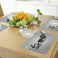 thumbnail image 4 of Ambesonne Retro Place Mats Set of 4, Chariot Gladiator, Standard Size, Dimgrey Black, 4 of 6