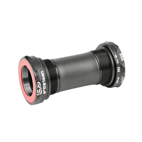 e*thirteen BSA Threaded Bottom Bracket - 68mm Road/Gravel For 30mm Spindle Black