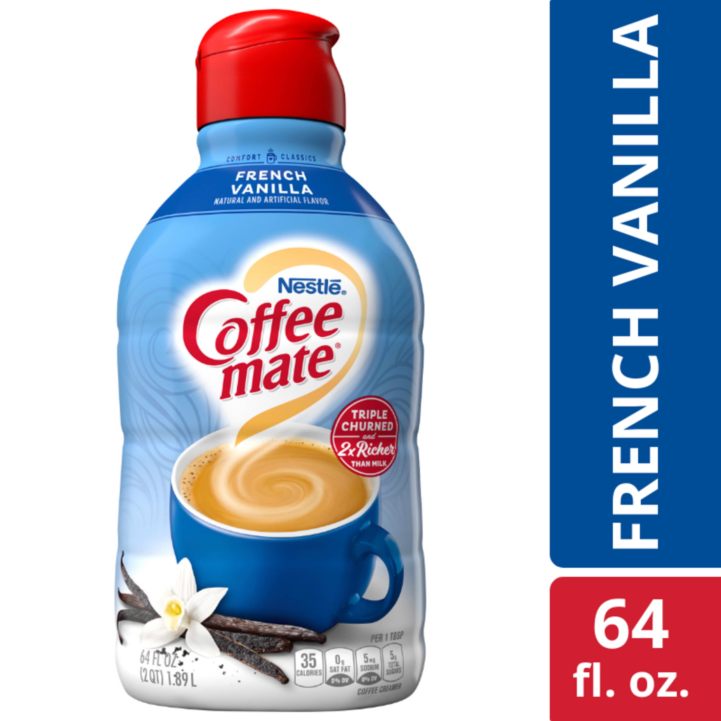 voor blootstelling Norm Nestle Coffee mate French Vanilla Liquid Coffee Creamer, 64 fl oz -  Walmart.com