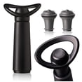 thumbnail image 1 of Tapón de Botella Vacu Vin Concerto 1 Bomba 2 Tapones Negro, 1 of 7