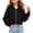 5# Black, variant on Girls Zip Up Hoodies Cropped Sweatshirt Lightweight Hooded Fall Jacket Teen Girl Back to School 2026 Light Purple 150