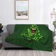 thumbnail image 7 of Ghostbusters Green Flannel Blanket Ultra-Soft Micro Fleece Throw Blanket For Bed Sofa Couch Car Office Unisex Adult Fuzzy Bed Blanket Cozy Kids Throw Blanket 40"x30", 7 of 7