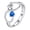 Dark blue, variant on Twelve Birthstones Anti Anxiety Decompression Rotating Ring Decompression Ring Birthday Gift for Her Minimalist Crystal Ring Twelve Birthstones Rhinestone Ring (Pink )