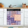 thumbnail image 4 of Paisley Purple Dishwasher Magnet Covers for The Front Magnetic Dishwasher Cover Home Cabinet Decals 23" x 26" Refrigerator Door Home Decor, 4 of 5