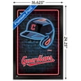thumbnail image 3 of MLB Cleveland Guardians - Neon Helmet 23 Wall Poster, 14.725" x 22.375" Framed, 3 of 6