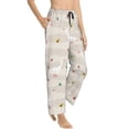 thumbnail image 2 of Naloa Funny Goose1 Print Women’s Ultra-Soft Comfy Pajama Lounge Pants with Pockets & Drawstring, 2 of 8