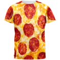 thumbnail image 1 of Pepperoni Pizza Costume All Over Adult T-Shirt, 1 of 1