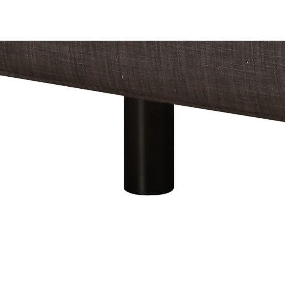 AC Pacific Upholstered Mid-Century Crystal Sofa, Charcoal