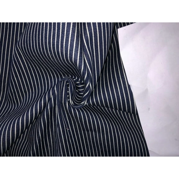 100% Cotton Denim Fabric STRIPES 58" wide [16156]