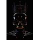 thumbnail image 1 of Estatua de calavera de Metal abstracto, impresiones doradas en lienzo, carteles, pintura, imágenes artísticas de pared para sala de estar, decoración del hogar, sin marco, 1 of 4