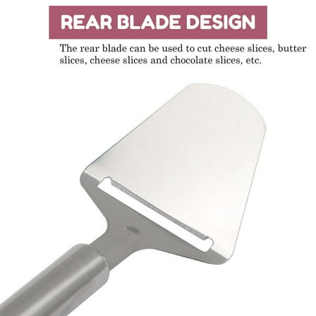 Stainless Steel Cheese Slicer For All Types of Cheese - Multi-Functional Cheese Slicer - Handheld Slicer - Silver Non-Stick For Kitchen Cooking Every American Kitchen's Choice