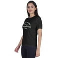 thumbnail image 4 of Inkmeso Crew Neck T-shirt It's Fine I'm Fine Everything's Fine" Letter Printed Inspirational Jersey Top For Women, 4 of 9