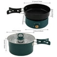 thumbnail image 2 of Electric Grill Hot Pot Fry Soup Cooker Nonstick Foldable Handles Cooker 2 Colors Green, 2 of 9