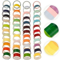 ETHZZLE Washi Tapes Solid Colors 48 Rolls Cuttable Adhesive for present Wrapping and Holiday Decorations