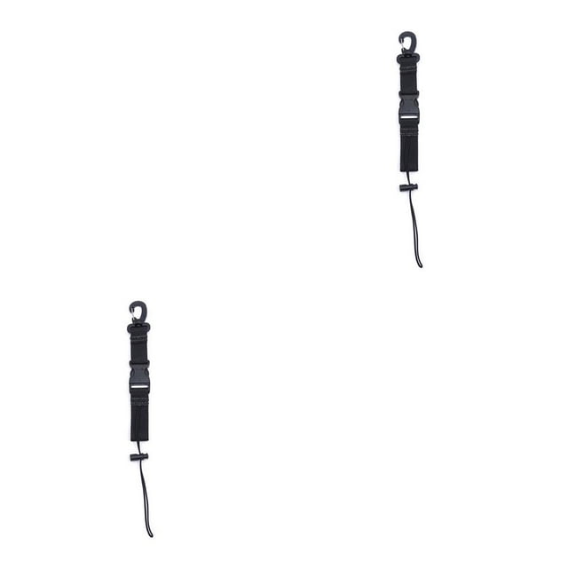 Eigraketly Cordones de buceo para cámara, correa de soporte para antorcha, linterna de ajustable, compensadores resistentes al desgaste, cincha negra Negro 2piezas Eigraketly CBP386500