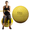 Yellow, variant on THERABAND Standard Exercise Ball, 22" Red Stability Trainer for 5'1"–5'6" Users, Yoga & Pilates Ball, Balance & Core Trainer, For Athletes Fitness at Gym & Home