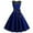 Blue, variant on YYDGH Women's 1950s Vintage Rockabilly Swing Dress Crew Neck Floral Lace Cocktail Party Dress Wedding Prom Evening Dresses Green L