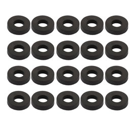 10 Rondelles Plates Caoutchouc Noir 4x7,3x1,5mm - Uxcell, Pour Bricolage Et étanchéité