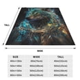 thumbnail image 3 of Pofeuu Artistic Light Dot Wolf、 Print Ultra-Soft Micro Fleece Blanket,for Bed Or Sofa,All Season Throw Blankets Flannel Blanket-80"x60", 3 of 7