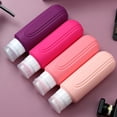 thumbnail image 6 of Micebay Leak-Proof 6-oz Silicone Squeezable Travel Bottles for Toiletries, Refillable Travel Size Containers, BPA Free, TSA Approved, Dark Purple, 4 Pack, 6 of 10