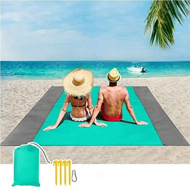 Picnic blanket 200 x 145 cm waterproof beach blanket beach mat 4