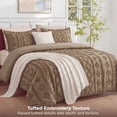 thumbnail image 5 of U by Bedsure Queen Tufted Boho Comforter Set, 3 Pieces Farmhouse Shabby Chic Embroidery Bed Set, Soft Jacquard Affogat Comforter for All Seasons, 5 of 9