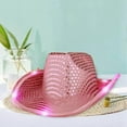 thumbnail image 5 of LED Light-Up Cowboy Hat Retro Western Style Luminous 5 Color Available Sunshade, 5 of 5