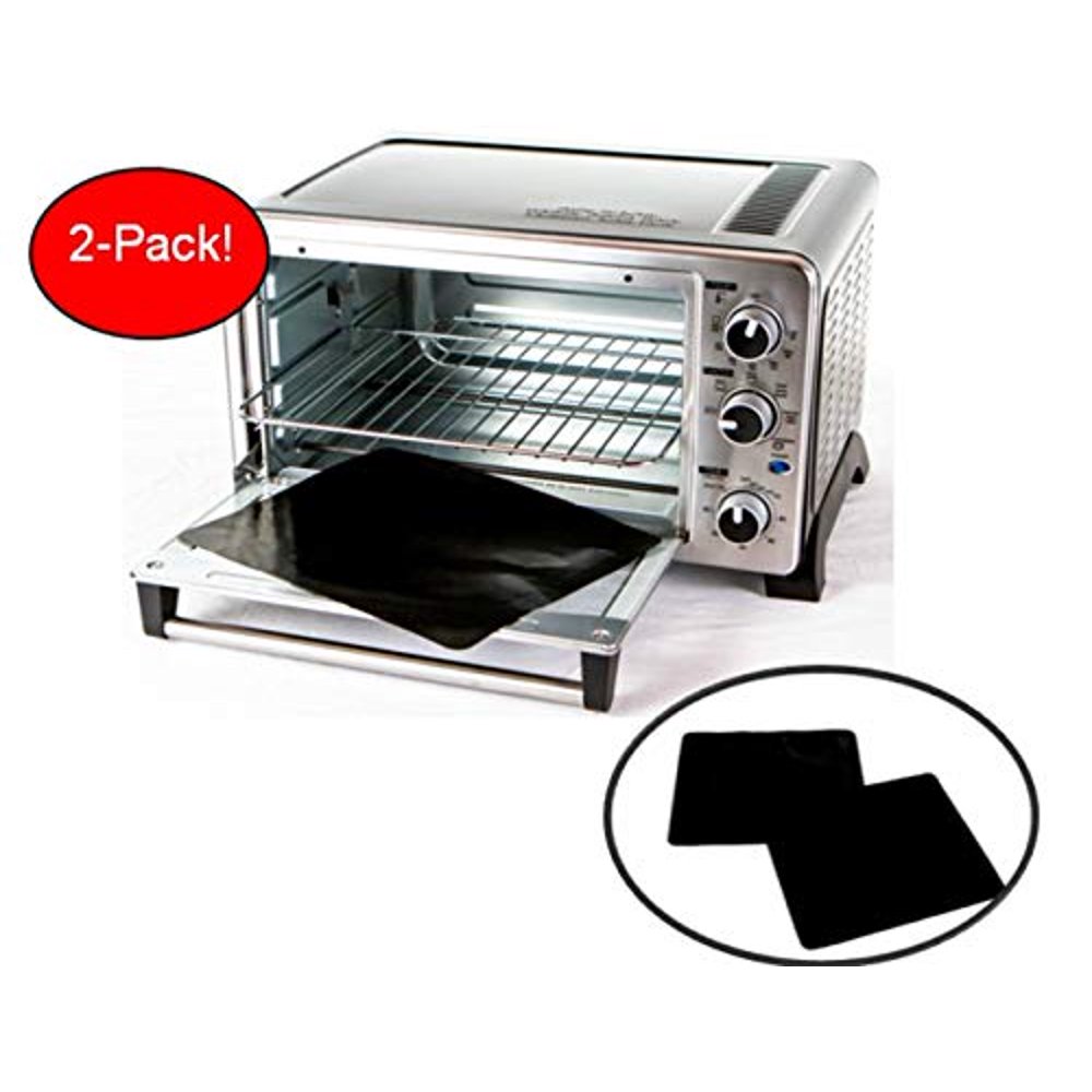 TWOPACK 100 NonStick 11" Toaster Oven Liner. Finally, Prevent