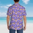 thumbnail image 6 of Haiem Pugs and Flowers Printed Hawaiian Shirt for Men - Men’s Casual Beach Summer Shirts - Stretch Fabric with Modern Fit-XX-Large, 6 of 9