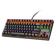 thumbnail image 2 of Punk Mechanical Keyboard 87-Key USB Wired Keyboard With Backlight Computer Laptop Keyboard for Office Gaming Pink, 2 of 7