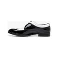 thumbnail image 5 of Stacy Adams Dayton II Wingtip Oxford Patent Shoes Black White 25720-111, 5 of 8
