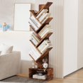 thumbnail image 1 of Tiered de madera book estante - de altura estante con almacenamiento, perfect para sala de estar, dormitorio, o oficina en casa, 1 of 6