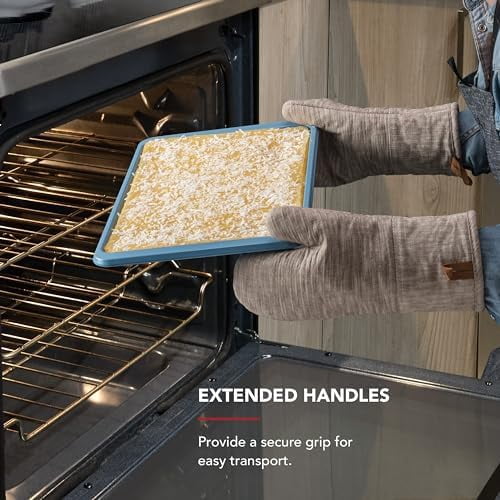 10x15in Nonstick Aluminized Steel Baking Sheet, Blue Velvet