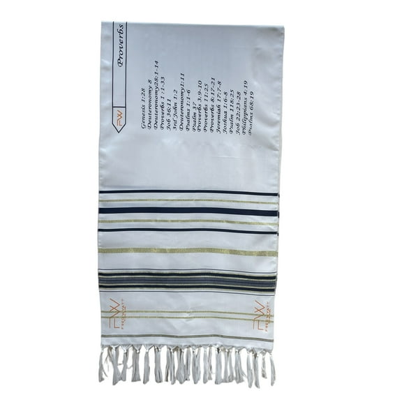 Large Tallit Prayer Shawl with English Words Soft Tallit Prayer Shawl 71x20 Inch Spiritual Gift for Men & Women