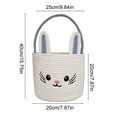 thumbnail image 3 of Orangide Handwoven Easter Rabbit Storage Basket, Decorative Basket for Holiday Home Decor, Easter Egg Hunt Party Supplies, Storage Bin, 3 of 6