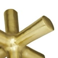 thumbnail image 4 of 10" x 9" Gold Aluminum Metal Jack Abstract Sculpture, by DecMode, 4 of 7
