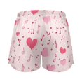 thumbnail image 2 of Women's Short Sleep Pants Sleep Shorts for Women Women's Pajama Bottoms Women's Athletic Shorts Suitable for Home Use Relaxation M Pink Note Element, 2 of 8
