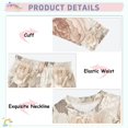 thumbnail image 3 of FORMRS Long Sleeve Top and Pants Pajama Set for Niños 2-Piece Sleepwear, Sizes 18M-8Y, Lace and Floral, 3 of 6