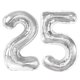 thumbnail image 1 of Globo digital Kelfuoya 25 número 25 plateado de 40 pulgadas, 1 of 8